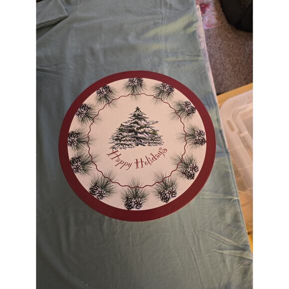 4 Holiday Glasses In Hatbox Christmas Cardinals Trees Holly - Picture 13 of 14